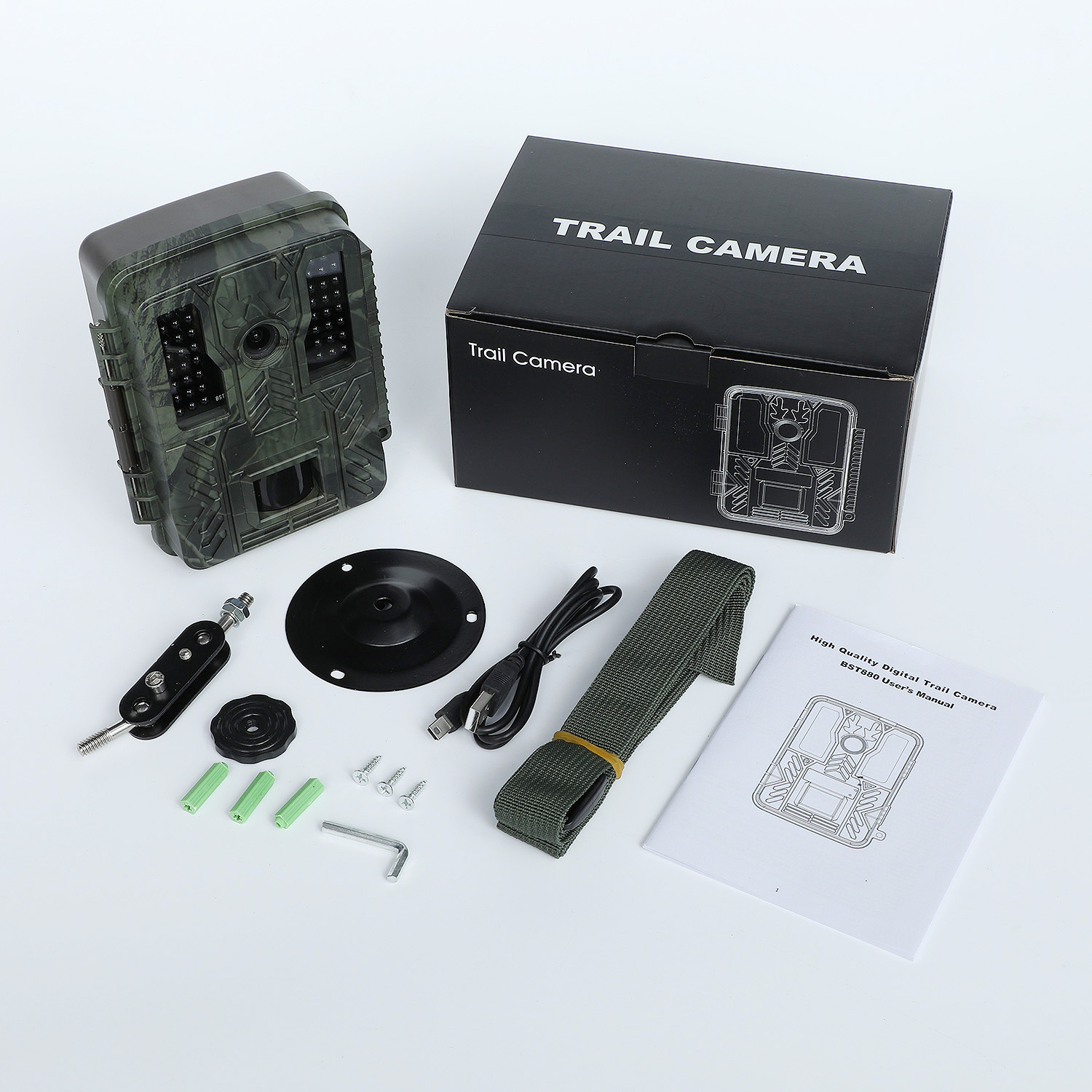 Caméra de piste de chasse étanche infrarouge extérieure haute résolution 32MP 4K 